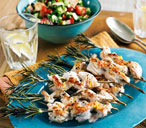 Turkey and rosemary skewers 
